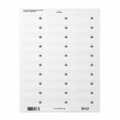 ADRESSE ÉTIQUETTE NOËL ART ET DESIGN (Feuille entière)
