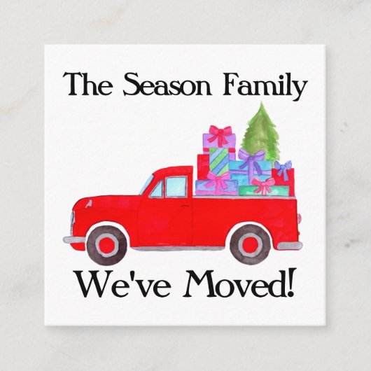 Adresse Faire-part Retro Picket Noël (Devant)