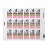 Adresse mariage ou bouteille de vin Étiquettes | M (Feuille entière)