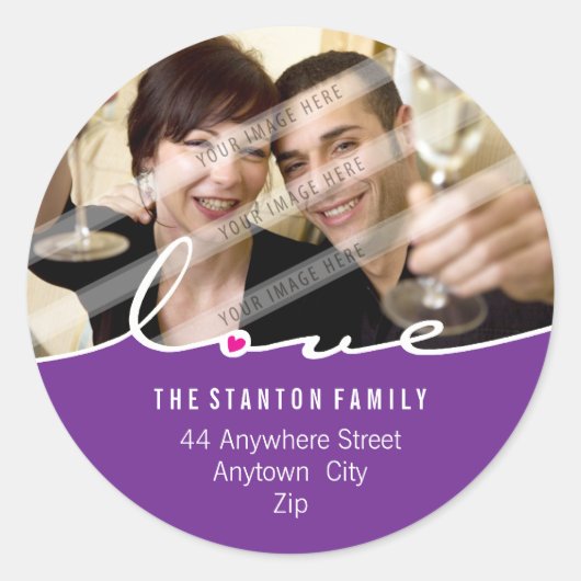 ADRESSE PHOTOGRAPHIQUE STICKER :: amour diviser 8 (Devant)