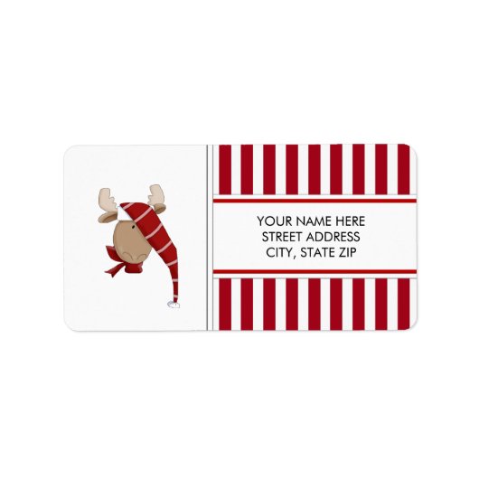 Adresse postale de Noël Étiquettes (Devant)