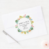 ADRESSE STICKER TROPICAL (Enveloppe)