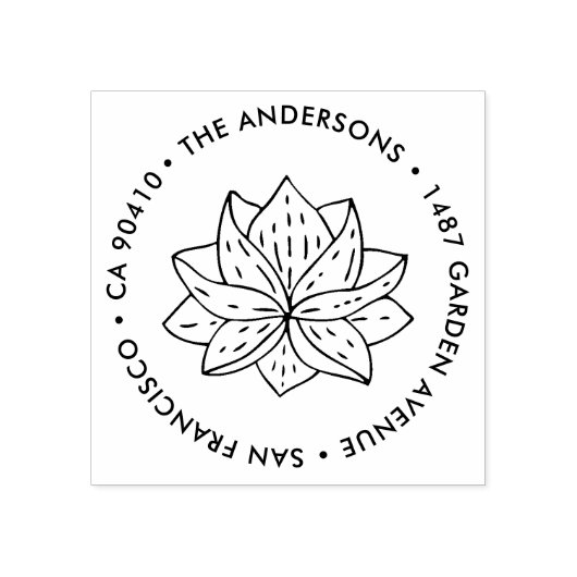 Adresstempel, aangepaste adresstempel, sappig 	rubberstempel (Afrduk)