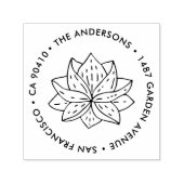 Adresstempel, aangepaste adresstempel, sappig  zelfinktende stempel (Design)