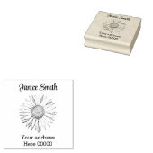 Adresstempel rubberstempel (Gestempeld)