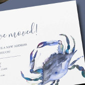 Adreswijziging Blue Crab Bewegende Aankondiging