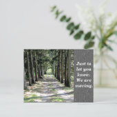 Adreswijziging - briefkaart (Staand voorkant)