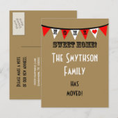 Adreswijziging Briefkaart - Bunting (Voorkant / Achterkant)