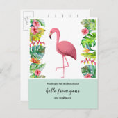 Adreswijziging briefkaart we hebben flamingo verpl (Voorkant / Achterkant)