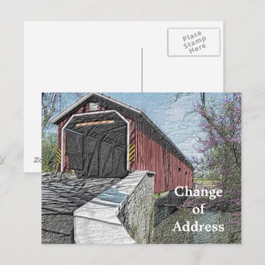 Adreswijziging - briefkaarten (Voorkant / Achterkant)