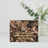 Adreswijziging Chipmunk Briefkaart (Staand voorkant)