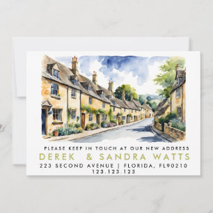 Adreswijziging, D Verplaatste aankondiging Cotswol