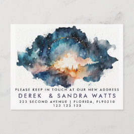 adreswijziging die we hebben verplaatst aankondigingskaart