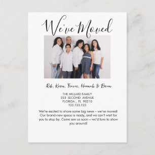 Adreswijziging die we hebben verplaatst aankondigingskaart