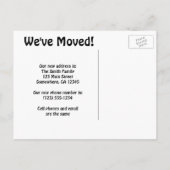 adreswijziging, Familie met Geschakcases Aankondigingskaart (Achterkant)