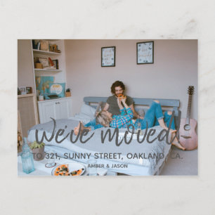 Adreswijziging Hipster Modern Aankondigingskaart