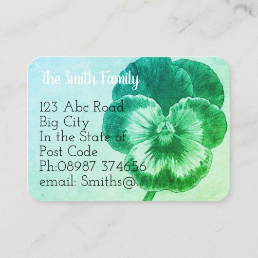 Adreswijziging Kaart Visitekaartje (Achterkant)