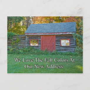 Adreswijziging - Kleuren afvallen Aankondigingskaart