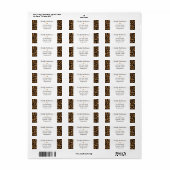 Adreswijziging Leopard Print Retouradres Etiket (Full Sheet)