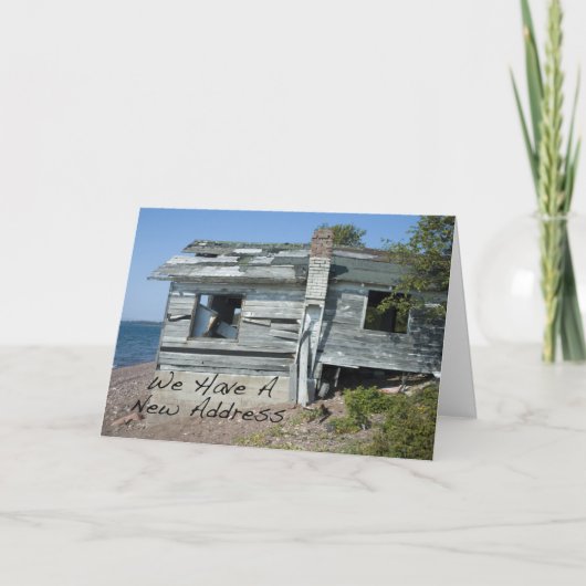 Adreswijziging: op het water aankondiging (Voorkant)