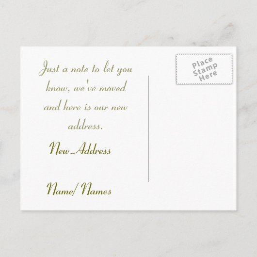 Adreswijziging Post Kaart (Achterkant)