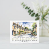 adreswijziging, verhuisbericht cotswold aankondigingskaart (Staand voorkant)