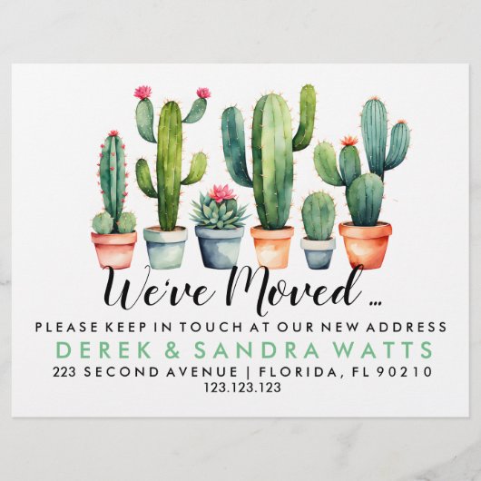 Adreswijziging We hebben plant potten verplaatst Flyer (Voorkant)