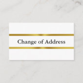 Adreswijziging Wit Goud & Zwart Monogram Informatiekaartje (Achterkant)