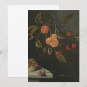 Adriaen Coorte - Nog steeds leven met een vlinder, Kaart (Voorkant / Achterkant)