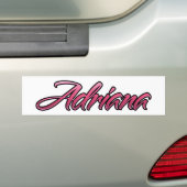 Adriana faded roze Aufkleber Sticker (Op auto)