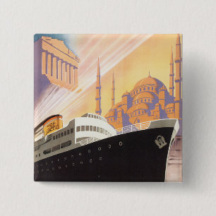 Adriatica Line Vierkante Button 5,1 Cm