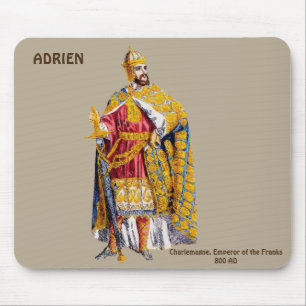 ADRIEN ~ Keizer Karel de Grote ~ Gepersonaliseerd Muismat