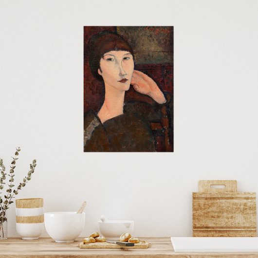 Adrienne - Amedeo Modigliani Poster d'Art (Cuisine)