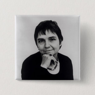 Adrienne Cecile Rich, jaren zeventig Vierkante Button 5,1 Cm