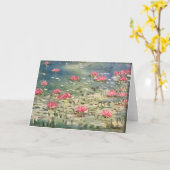 "Adrift" Floral Blank Wenskaart Kaart (Gele Bloem)