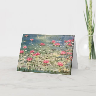 "Adrift" Floral Blank Wenskaart Kaart