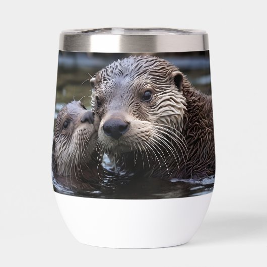 **"Adrift in Love : Mummy and Baby Otter"** (Arrière)