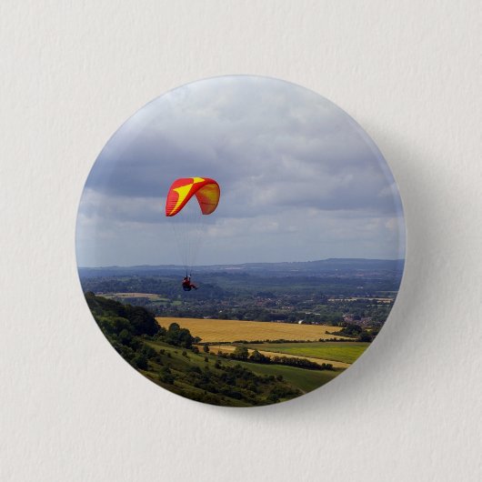 Adrift op de wind ronde button 5,7 cm (Voorkant)