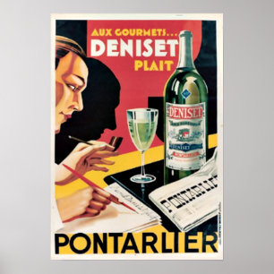 Ads Liqueur Français Ads Art Déco Vintage