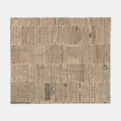 Ads of the Past, NY 1856 Fleece Deken (Voorkant (Horizontaal))