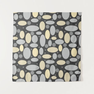 Adstract geposte stipkaaltjes retro  print pat wandkleed