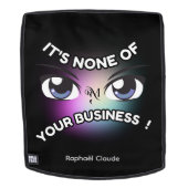 Adult Backpack : None of Yours (black) (Verwijderbaar gezicht)