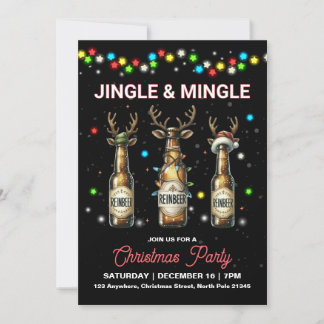 Adult Christmas Party Jingle Uitnodiging