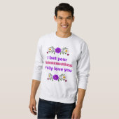 Adult Crewneck Hockey Sweatshirt Teammates  (Devant entier)