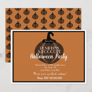 Adult Halloween Pumpkin  Party Kaart