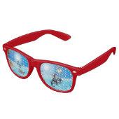 Adult & Kids Fun Retro Party Shades Retro Zonnebril (Gekanteld)