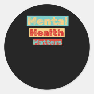 Adult Mental Health S kleurrijke ontwerp Sticker