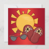 Adult Pool Party BBQ Kaart (Achterkant)