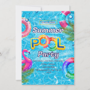 Adult Pool Party Summer Beach Kaart