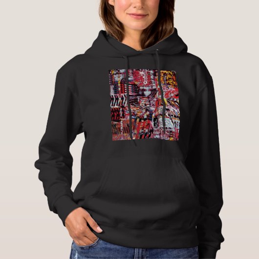 Adult Pullover Hoodie – Fragmented Pulse (Devant)
